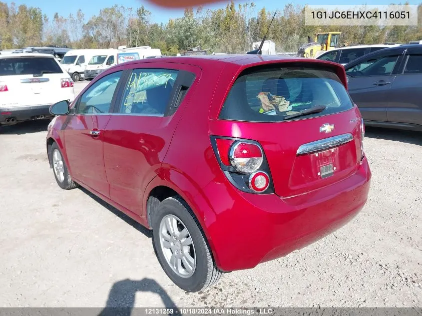 2012 Chevrolet Sonic VIN: 1G1JC6EHXC4116051 Lot: 12131259