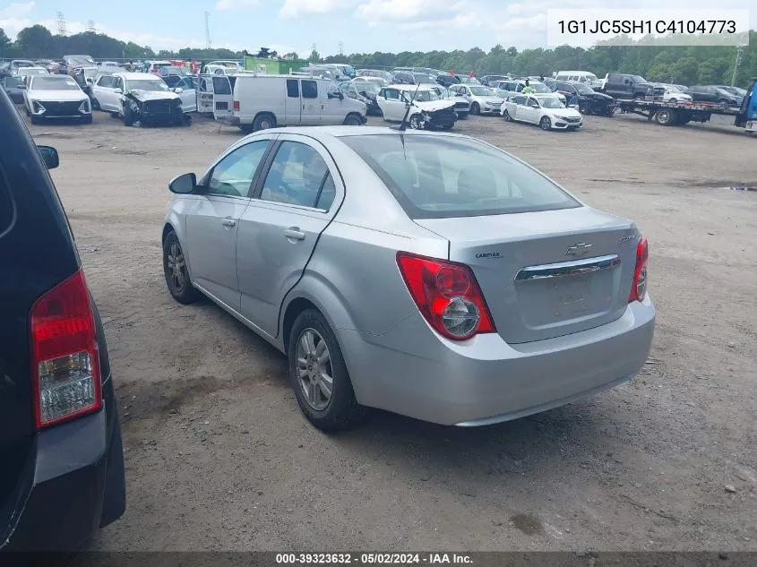 2012 Chevrolet Sonic 2Lt VIN: 1G1JC5SH1C4104773 Lot: 39323632