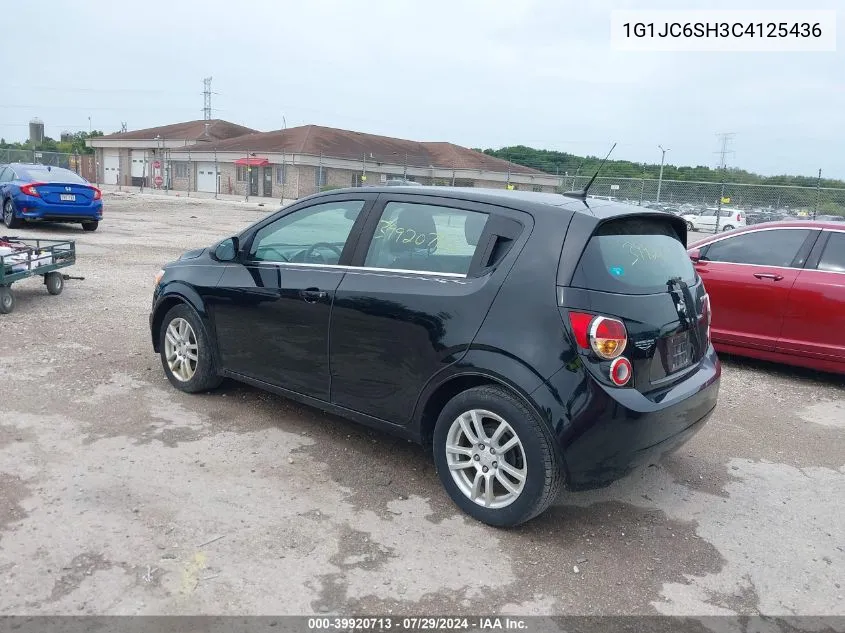 2012 Chevrolet Sonic 2Lt VIN: 1G1JC6SH3C4125436 Lot: 39920713