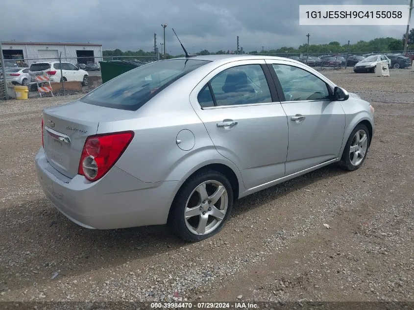 2012 Chevrolet Sonic 2Lz VIN: 1G1JE5SH9C4155058 Lot: 39984470