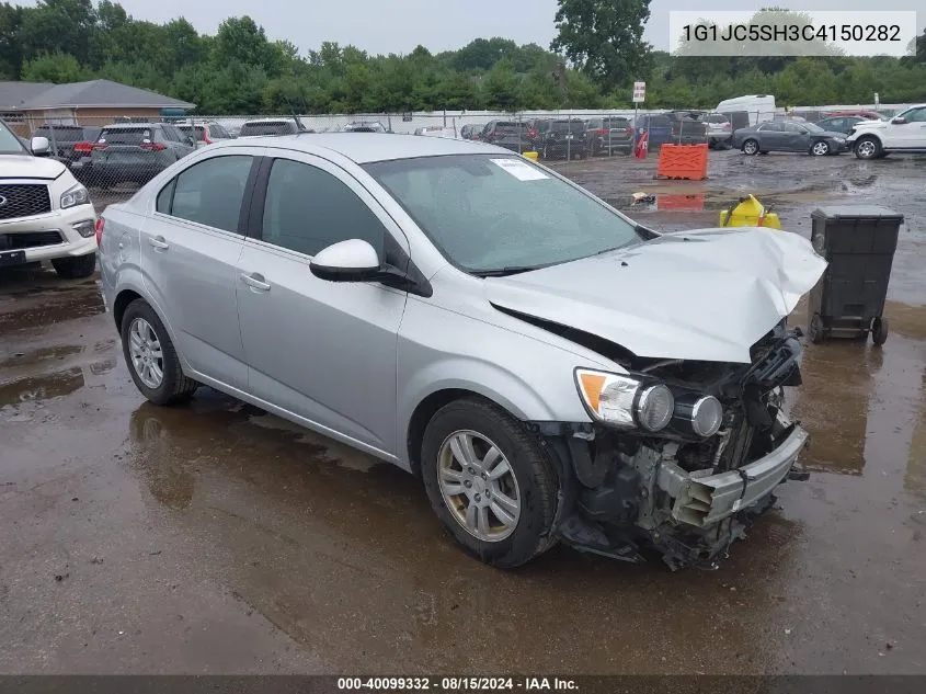 2012 Chevrolet Sonic 2Lt VIN: 1G1JC5SH3C4150282 Lot: 40099332