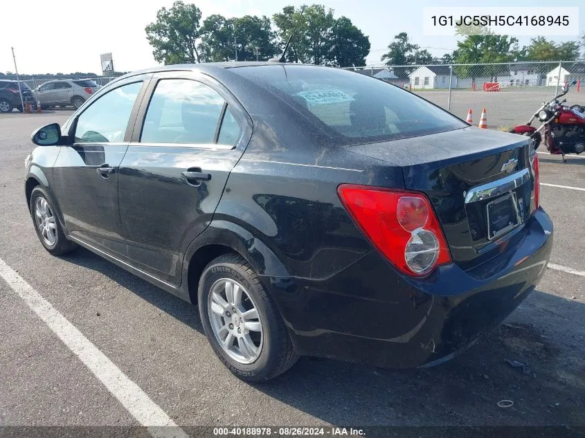 2012 Chevrolet Sonic 2Lt VIN: 1G1JC5SH5C4168945 Lot: 40188978