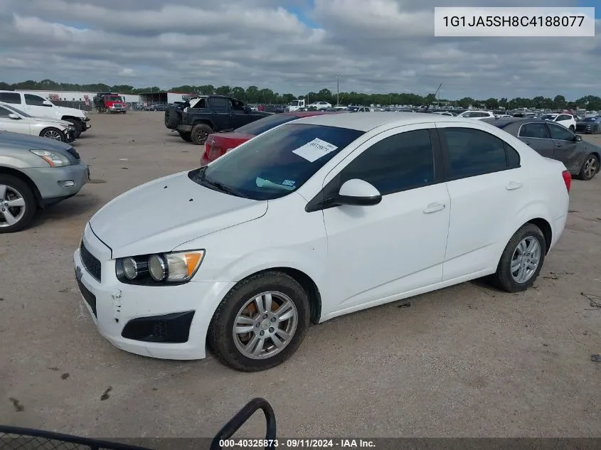 2012 Chevrolet Sonic 2Ls VIN: 1G1JA5SH8C4188077 Lot: 40325873