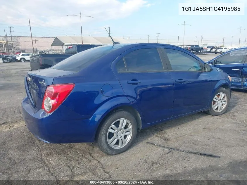 1G1JA5SH1C4195985 2012 Chevrolet Sonic 2Ls