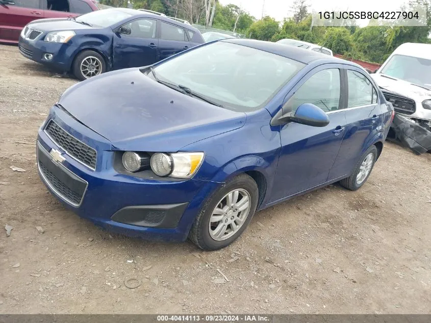 2012 Chevrolet Sonic 2Lt VIN: 1G1JC5SB8C4227904 Lot: 40414113