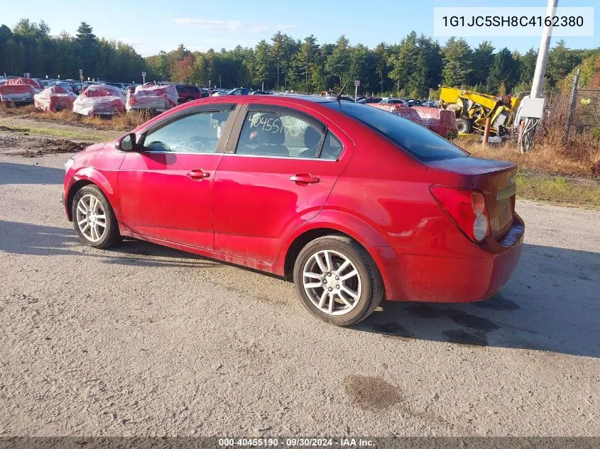 2012 Chevrolet Sonic 2Lt VIN: 1G1JC5SH8C4162380 Lot: 40455190