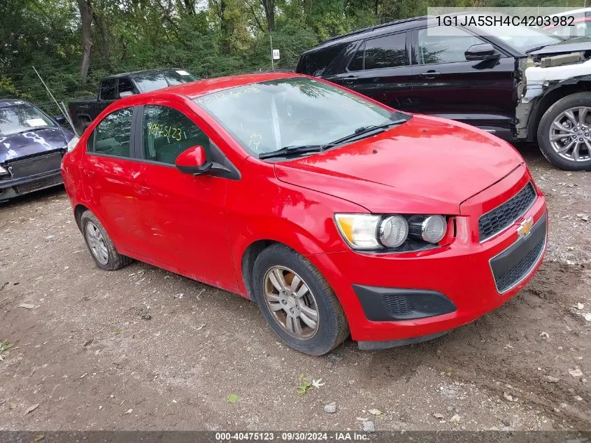 2012 Chevrolet Sonic 2Ls VIN: 1G1JA5SH4C4203982 Lot: 40475123