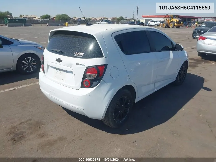 2012 Chevrolet Sonic 2Ls VIN: 1G1JA6SH5C4115660 Lot: 40530978