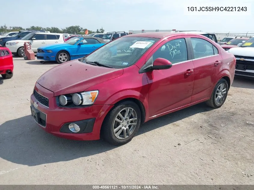 2012 Chevrolet Sonic 2Lt VIN: 1G1JC5SH9C4221243 Lot: 40561121