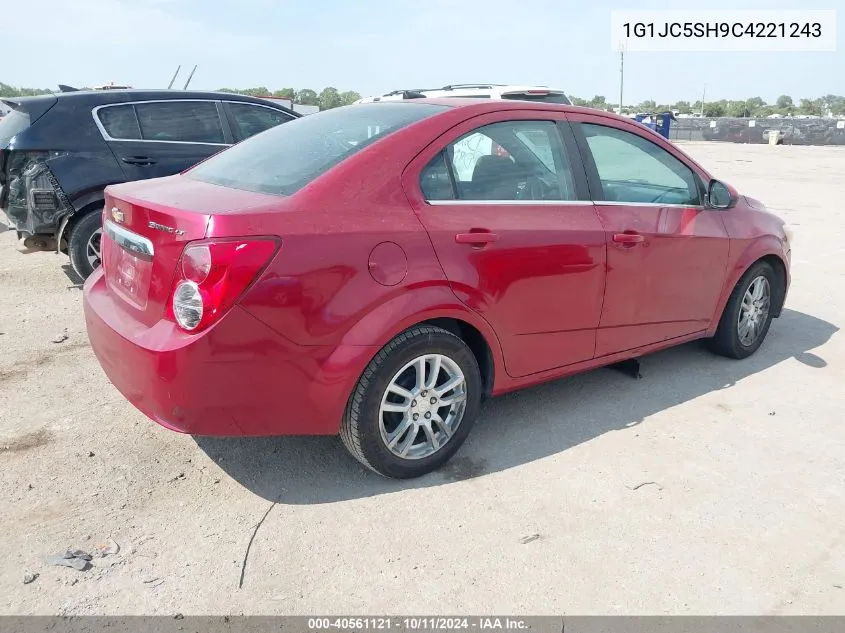 1G1JC5SH9C4221243 2012 Chevrolet Sonic 2Lt