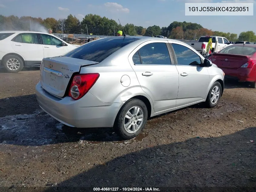 2012 Chevrolet Sonic 2Lt VIN: 1G1JC5SHXC4223051 Lot: 40681227