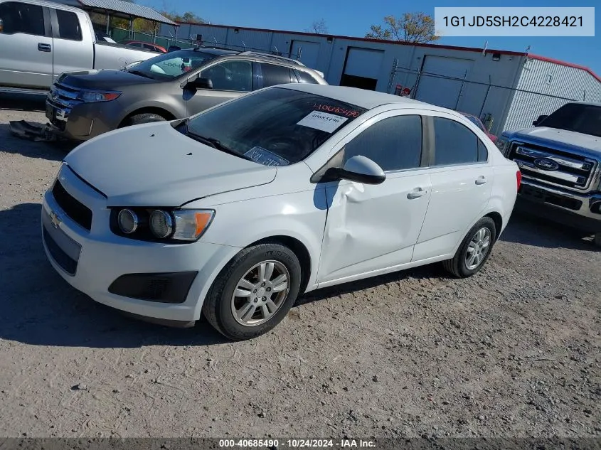 2012 Chevrolet Sonic 1Lt VIN: 1G1JD5SH2C4228421 Lot: 40685490