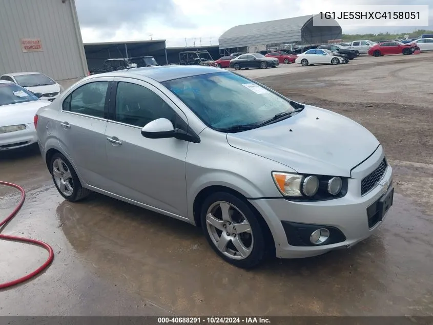 2012 Chevrolet Sonic 2Lz VIN: 1G1JE5SHXC4158051 Lot: 40688291