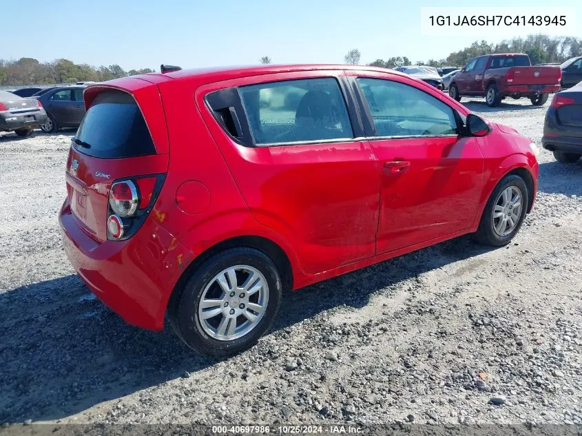 2012 Chevrolet Sonic 2Ls VIN: 1G1JA6SH7C4143945 Lot: 40697986