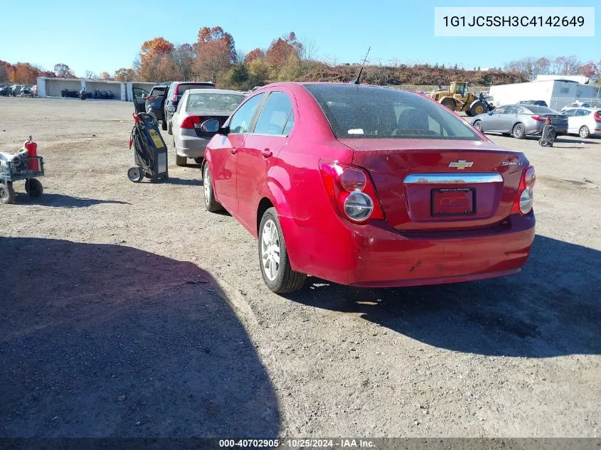 1G1JC5SH3C4142649 2012 Chevrolet Sonic 2Lt