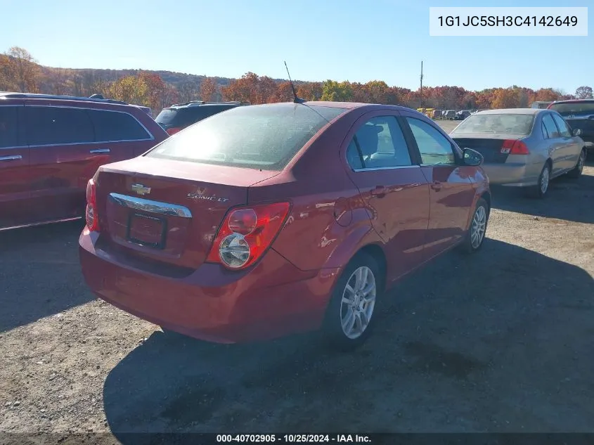 1G1JC5SH3C4142649 2012 Chevrolet Sonic 2Lt