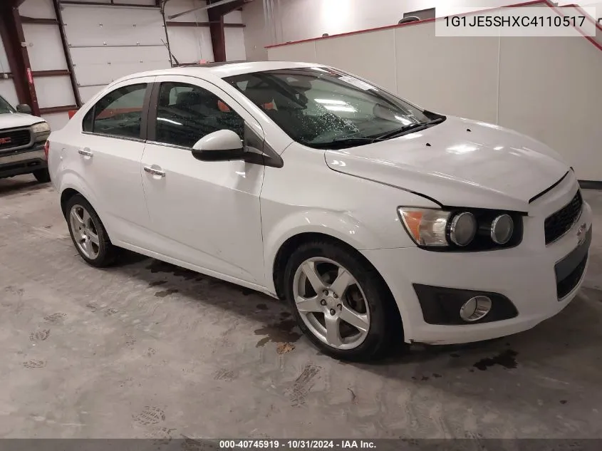 2012 Chevrolet Sonic 2Lz VIN: 1G1JE5SHXC4110517 Lot: 40745919