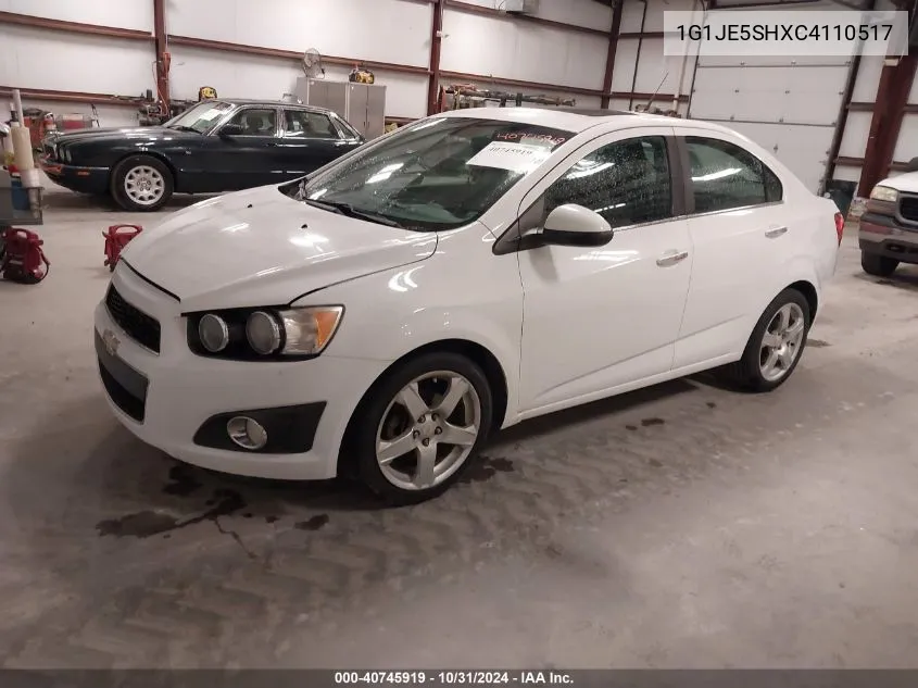 2012 Chevrolet Sonic 2Lz VIN: 1G1JE5SHXC4110517 Lot: 40745919