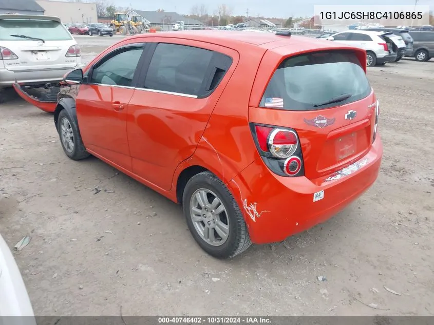 2012 Chevrolet Sonic 2Lt VIN: 1G1JC6SH8C4106865 Lot: 40746402