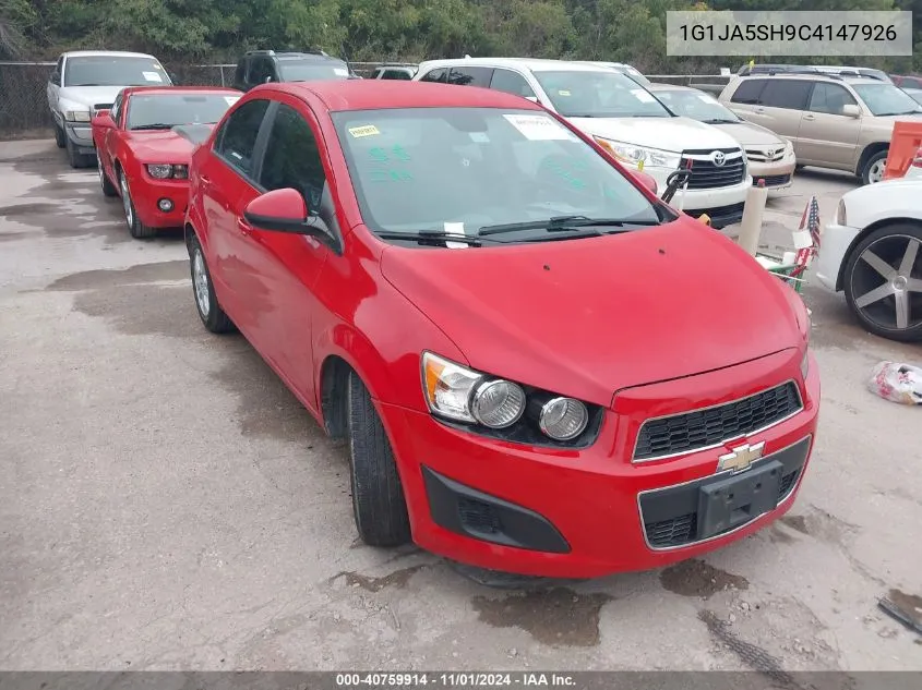 2012 Chevrolet Sonic 2Ls VIN: 1G1JA5SH9C4147926 Lot: 40759914