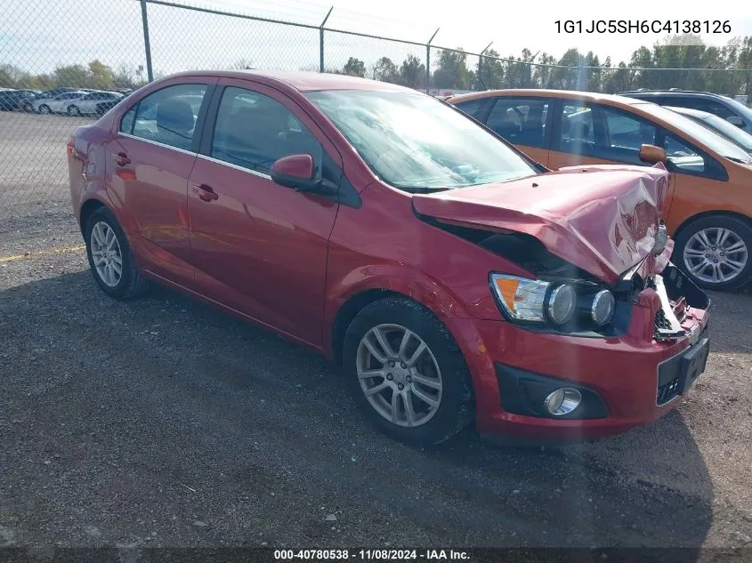 2012 Chevrolet Sonic 2Lt VIN: 1G1JC5SH6C4138126 Lot: 40780538