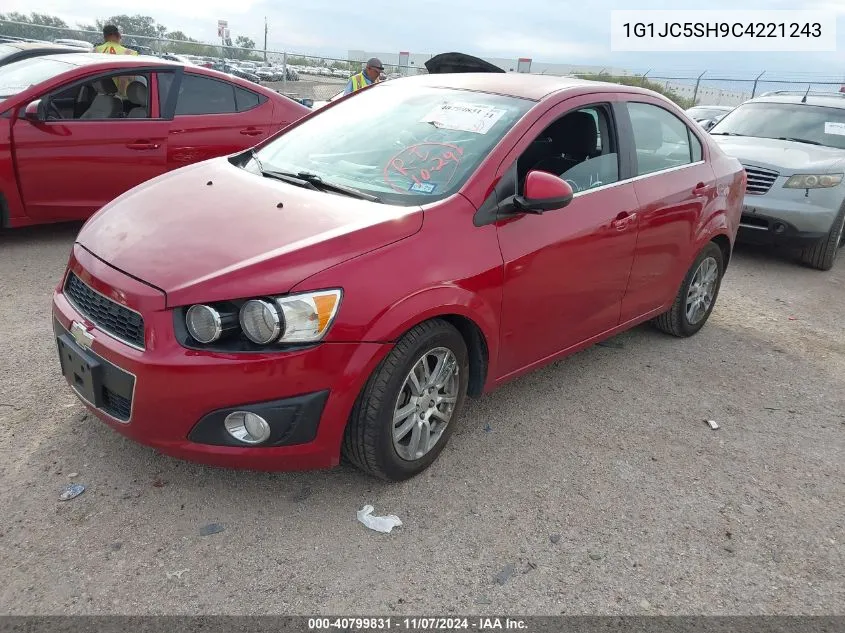 2012 Chevrolet Sonic 2Lt VIN: 1G1JC5SH9C4221243 Lot: 40799831