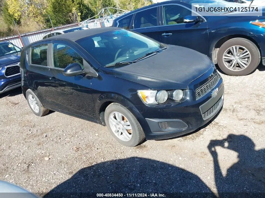 2012 Chevrolet Sonic 2Lt VIN: 1G1JC6SHXC4125174 Lot: 40834450