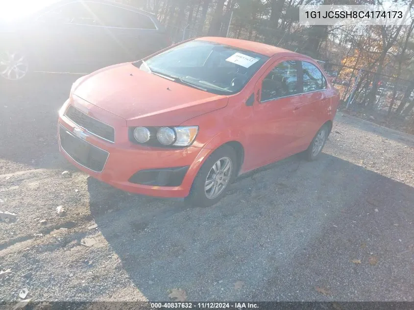 2012 Chevrolet Sonic 2Lt VIN: 1G1JC5SH8C4174173 Lot: 40837632