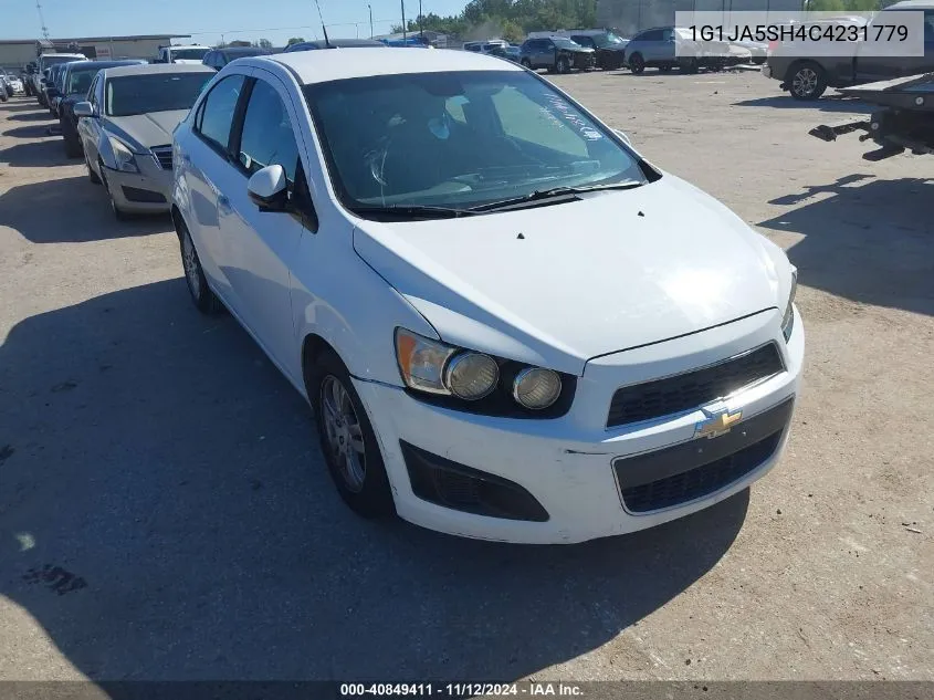 2012 Chevrolet Sonic 2Ls VIN: 1G1JA5SH4C4231779 Lot: 40849411