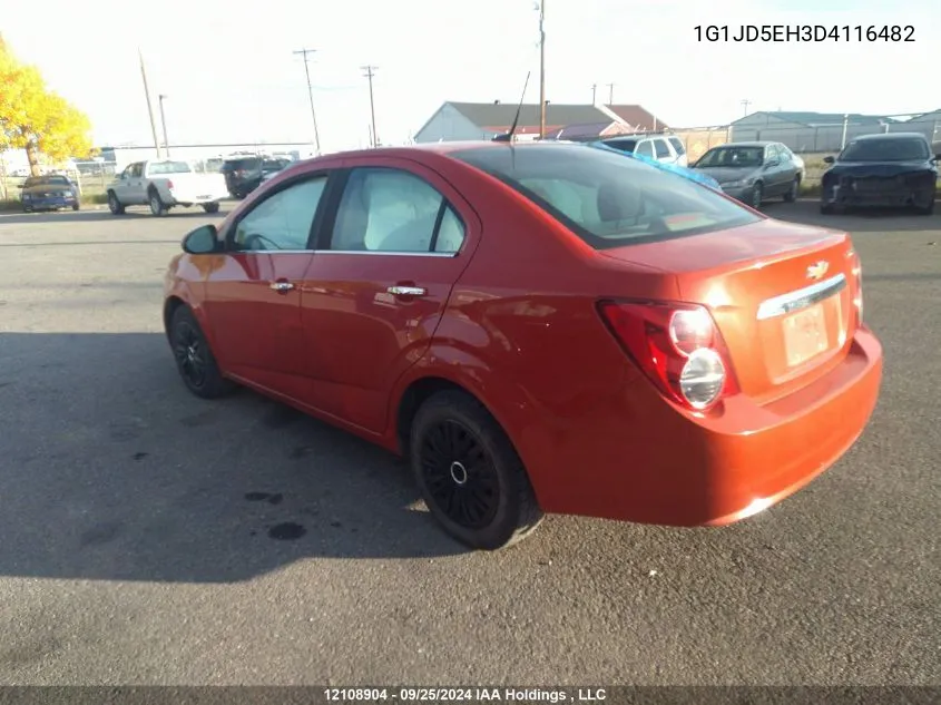 2013 Chevrolet Sonic VIN: 1G1JD5EH3D4116482 Lot: 12108904