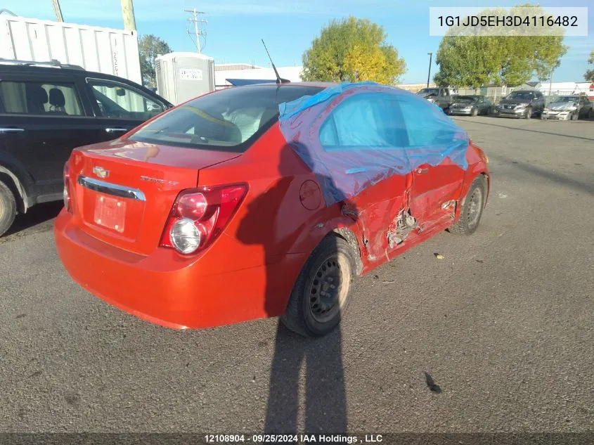 2013 Chevrolet Sonic VIN: 1G1JD5EH3D4116482 Lot: 12108904