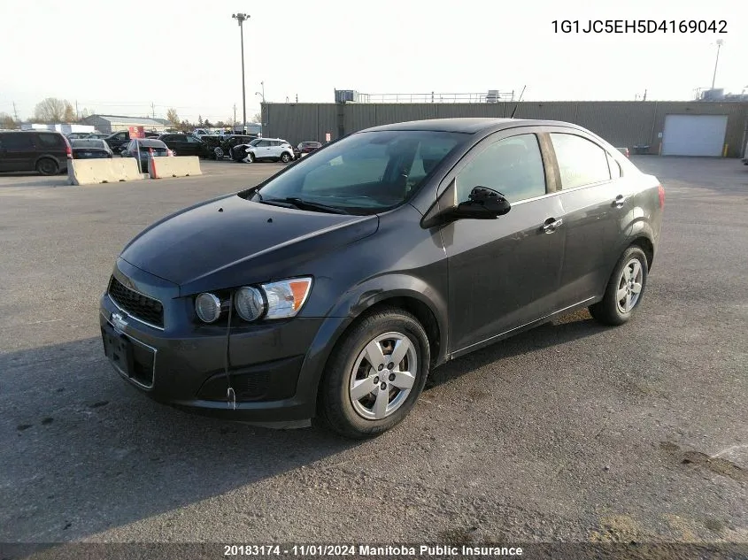 2013 Chevrolet Sonic Lt VIN: 1G1JC5EH5D4169042 Lot: 20183174