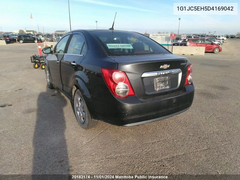 2013 Chevrolet Sonic Lt VIN: 1G1JC5EH5D4169042 Lot: 20183174