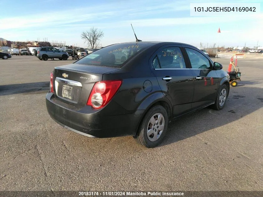 2013 Chevrolet Sonic Lt VIN: 1G1JC5EH5D4169042 Lot: 20183174