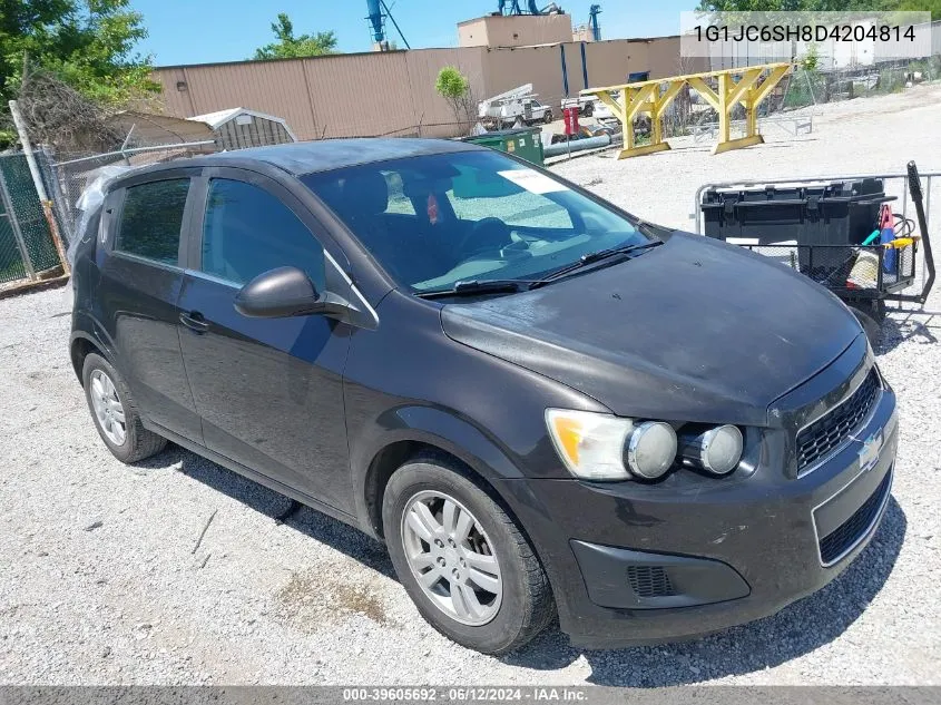 2013 Chevrolet Sonic Lt Auto VIN: 1G1JC6SH8D4204814 Lot: 39605692