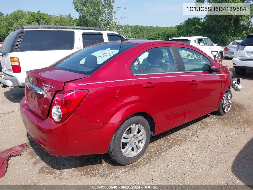 1G1JC5SH6D4139584 2013 Chevrolet Sonic Lt Auto