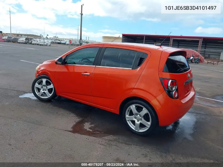 1G1JE6SB3D4101497 2013 Chevrolet Sonic Ltz Auto