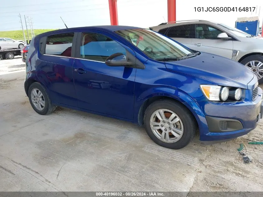 1G1JC6SG0D4164817 2013 Chevrolet Sonic Lt Auto