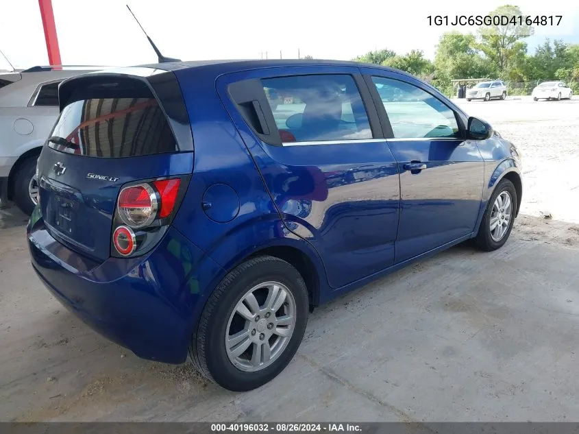 1G1JC6SG0D4164817 2013 Chevrolet Sonic Lt Auto