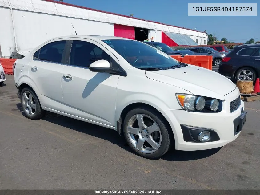 1G1JE5SB4D4187574 2013 Chevrolet Sonic Ltz Auto