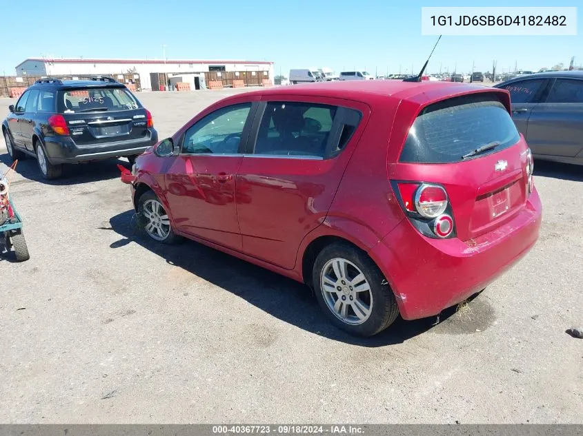 1G1JD6SB6D4182482 2013 Chevrolet Sonic Lt Manual