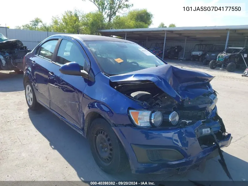 1G1JA5SG7D4177550 2013 Chevrolet Sonic Ls Auto