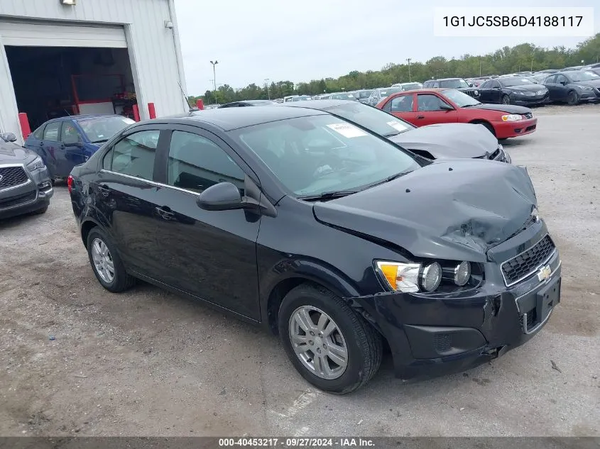 2013 Chevrolet Sonic Lt Auto VIN: 1G1JC5SB6D4188117 Lot: 40453217