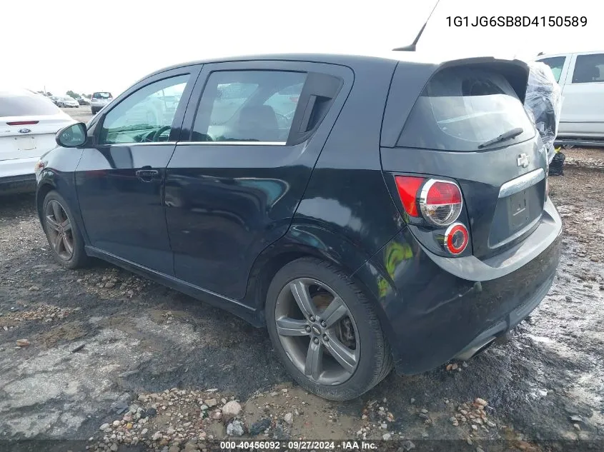 2013 Chevrolet Sonic Rs Auto VIN: 1G1JG6SB8D4150589 Lot: 40456092