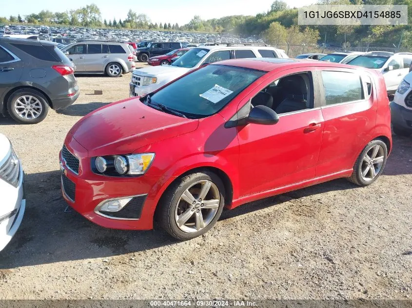 1G1JG6SBXD4154885 2013 Chevrolet Sonic Rs Auto