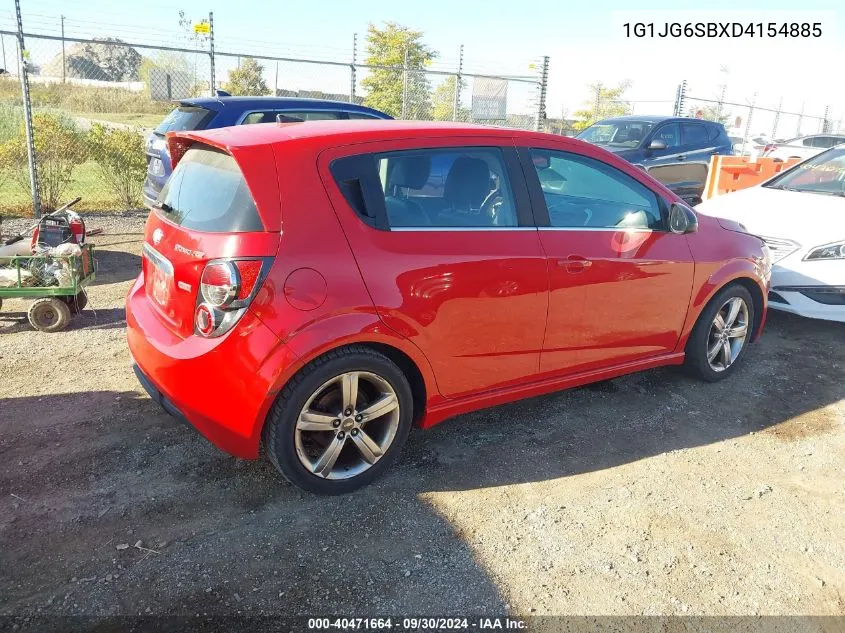 1G1JG6SBXD4154885 2013 Chevrolet Sonic Rs Auto