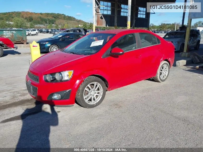 2013 Chevrolet Sonic Lt Auto VIN: 1G1JC5SG1D4181085 Lot: 40557335