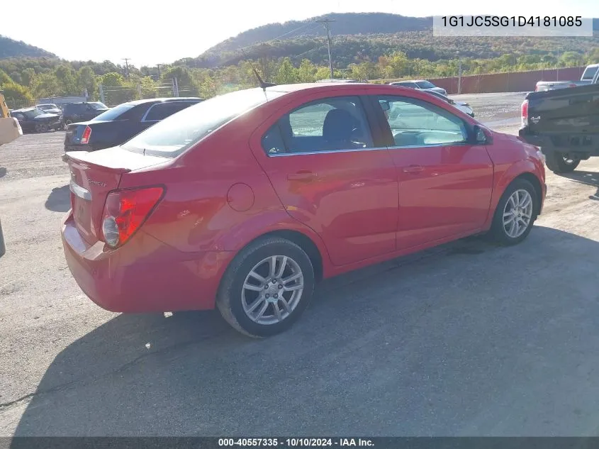 1G1JC5SG1D4181085 2013 Chevrolet Sonic Lt Auto