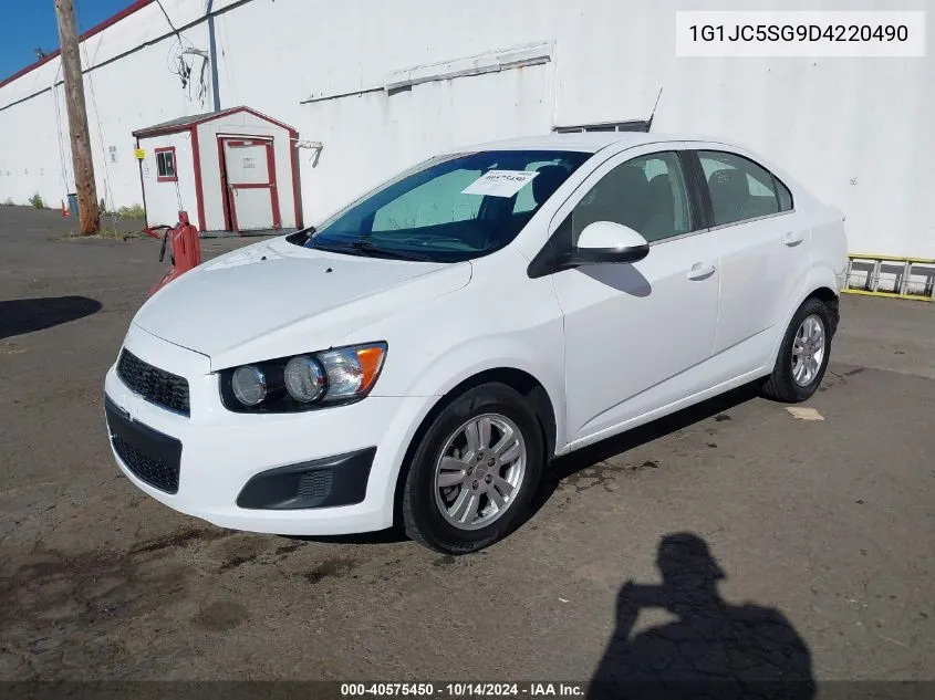 2013 Chevrolet Sonic Lt Auto VIN: 1G1JC5SG9D4220490 Lot: 40575450