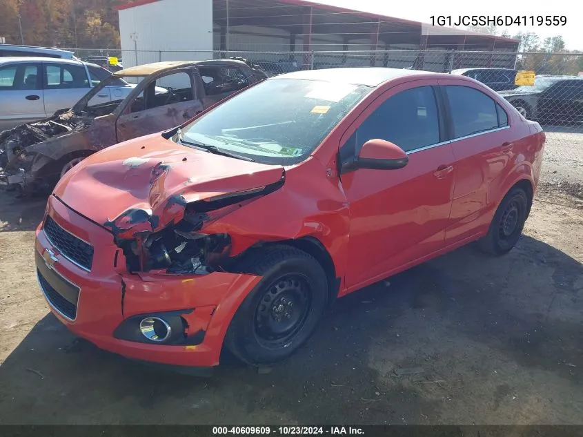 2013 Chevrolet Sonic Lt Auto VIN: 1G1JC5SH6D4119559 Lot: 40609609